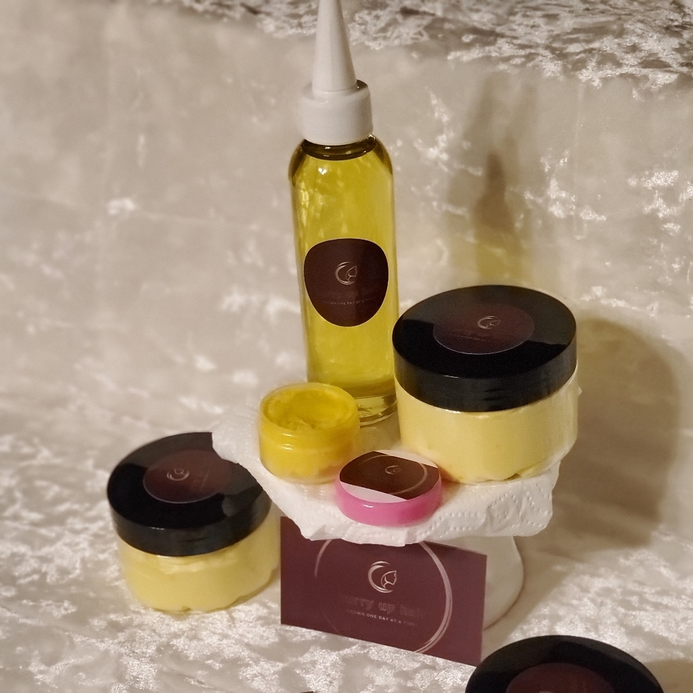 Organic hair growth oil & whipped shea butter